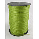 オーガンジーリボン  黄緑  1/4インチ（6mm）  500ヤード/ロール（457.2メートル/ロール） RS6mmY052-1