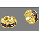 Brass Rhinestone Spacer Beads RSB028NF-16G-1