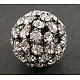 Brass Rhinestone Beads RSB081-B-1