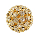 Brass Rhinestone Beads RSB082-NFG-1
