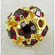 Brass Rhinestone Beads RSB10C05-1