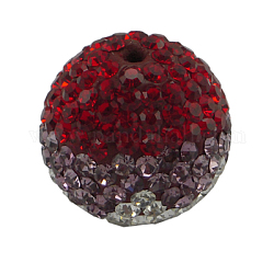 Perlien cristallo austriaco, spianare le sfere della sfera, con argilla polimerica all'interno, tondo, circa10 mm di diametro, Foro: 1 mm