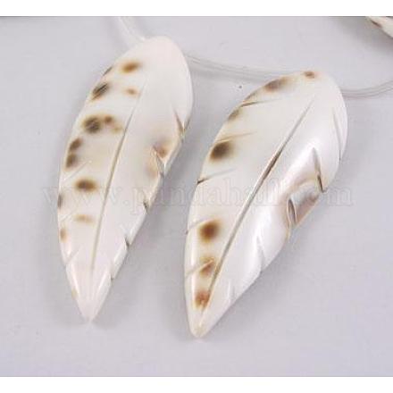 Chapelets de perles de coquillage naturel SHL002-1