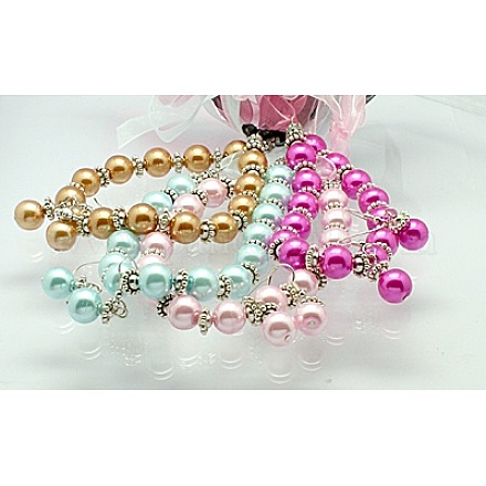 Impostazioni gioielli di perla di vetro SJEW-JS00033-1
