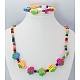 Colorful Wooden Jewelry Sets SJEW-JS00086-12-1