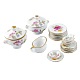 Decoraciones juego de té de porcelana SJEW-R014-1
