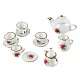 Porcelain Tea Set Home Decorations SJEW-R016-1