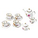 Porcelain Tea Set Decorations SJEW-R027-1