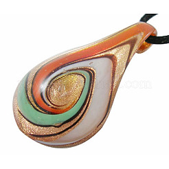 Подвески ручной работы стеклянные бусины SLSP114J