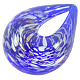 Handmade Silver Foil Glass Big Pendants SLSP380J-3-1