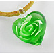 Ideas para el día de San Valentín para sus colgantes de cristal de murano hechos a mano romántica D068MY-2