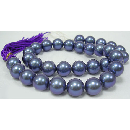 Shell Pearl Beads Strands SP14MM637-1