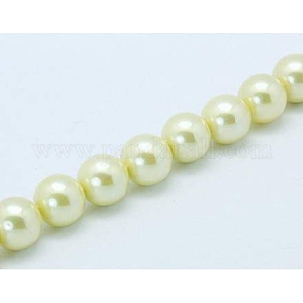 Shell Pearl Beads Strands SP8MM506-1