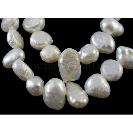 Grado de hebras de perlas de agua dulce cultivadas naturales SPDA002Y-1-1