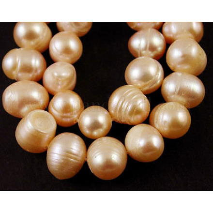 Fili di perle di perle d'acqua dolce coltivate naturali di grado b SPPB007Y-2-1