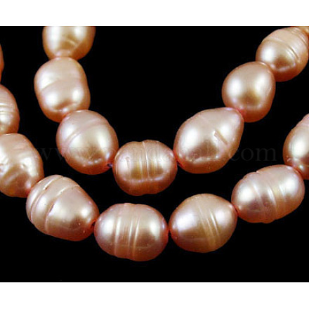 Grade B Natural Cultured Freshwater Pearl Beads Strands SPRB008Y-3-1