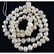 Fili di perle di perle d'acqua dolce coltivate naturali di grado b SPDB007Y-1-2