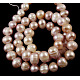 Grade B Natural Cultured Freshwater Pearl Beads Strands SPPB004Y-3-2