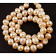 Fili di perle di perle d'acqua dolce coltivate naturali di grado b SPPB007Y-2-2