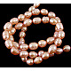 Grade B Natural Cultured Freshwater Pearl Beads Strands SPRB008Y-3-2