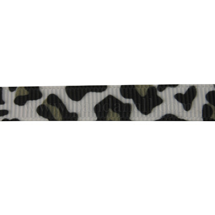 Leopard Printed Grosgrain Ribbon SRIB-H031-2-1