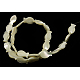 Shell normal de perles blanches de brins SSHEL-18X10-2