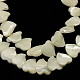 Shell normal de perles blanches de brins SSHEL-E12F-1
