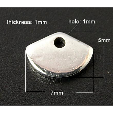 201 Stainless Steel Stamping Blank Tag Pendants STAS-Q063-1