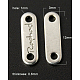 201 Stainless Steel Chain Tabs STAS-Q082-1