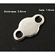 201 Stainless Steel Chain Tabs STAS-Q086-2