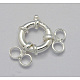 925 cierre de anillos de resorte de plata esterlina STER-A007-17B-1