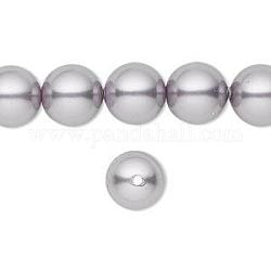 Austrian Crystal Pearls, 5811, Round Beads, Crystal Mauve, Size: about 10mm in diameter, hole: 1.4mm, about 100pcs/bag
