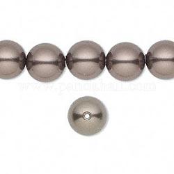 Austrian Crystal Pearls, 5811, Round Beads, Crystal Brown, Size: about 10mm in diameter, hole: 1.4mm, about 100pcs/bag