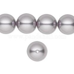 Austrian Crystal Pearls, 5811, Round Beads, Crystal Mauve, Size: about 12mm in diameter, hole: 1.4mm, about 100pcs/bag