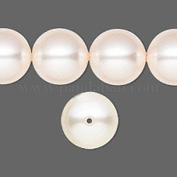 Austrian Crystal Pearls, 5811, Round Beads, 14mm, Crystal Creamrose, Size: about 14mm in diameter, hole: 1.4mm, about 50pcs/bag