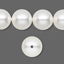 Austrian Crystal Pearls, 5811, Round Beads, 14mm, Crystal White, Size: about 14mm in diameter, hole: 1.4mm, about 50pcs/bag