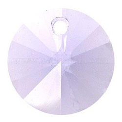 Austrian Crystal, 6428 Xilion Rivoli Pendant, 371_Violet, Size: about 8mm in diameter