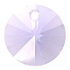 オーストリアのクリスタル  6428 XILIONのリボリペンダント  371 _violet  サイズ：直径約8mm SWAR-6428-8MM-371-1