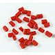 ガラス竹ビーズ  シードビーズ  暗赤色  約3mm長  直径1.8mm  穴：0.6mm  約21000個/袋。 1ポンドのパッケージごとに販売 TCSDB25B-1