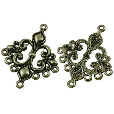 Сплав люстра компонента соединения тибетском стиле TIBEP-EA9734YKG-AB-LF-1