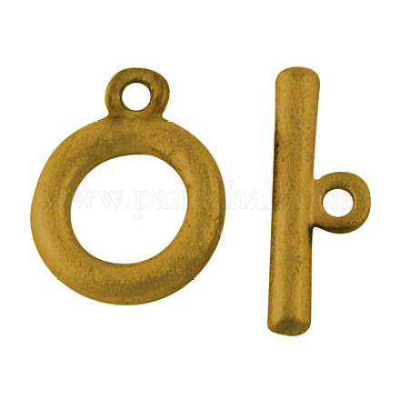 Tibetan Style Alloy Toggle Clasps TIBE-R041-AG-FF-1