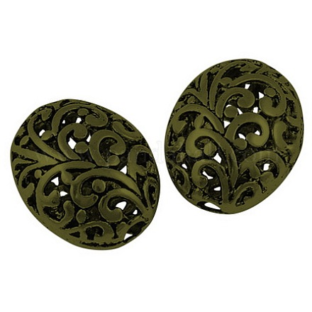 Tibetischen Stil filigranen Zubehör Perlen TIBEB-A12556-LF-1