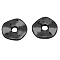 Tibetan Style Wavy Spacer Beads, Cadmium Free & Nickel Free & Lead Free, Twist Flat Round, Gunmetal, 7x1mm, Hole: 1.4~1.8mm