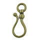 Tibetan Style Hook Clasps TIBE-2175-AB-FF-1