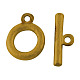Tibetan Style Alloy Toggle Clasps TIBE-R041-AG-LF-1
