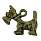 Tibetan Style Alloy Puppy Pendants TIBEP-A100653-AB-LF-1