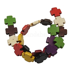 Синтетические бусины из магнезита TURQ-20X20-2