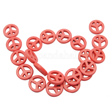 Synthetic Howlite Beads TURQ-20D-4-1