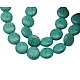 Perles de khaulite synthétiques TURQ-12D-2-2