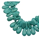 Perles de khaulite synthétiques TURQ-13X10-159
